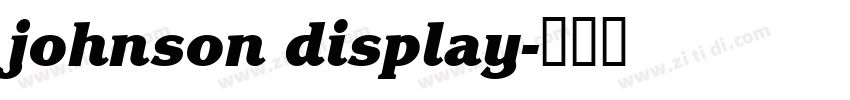 johnson display字体转换